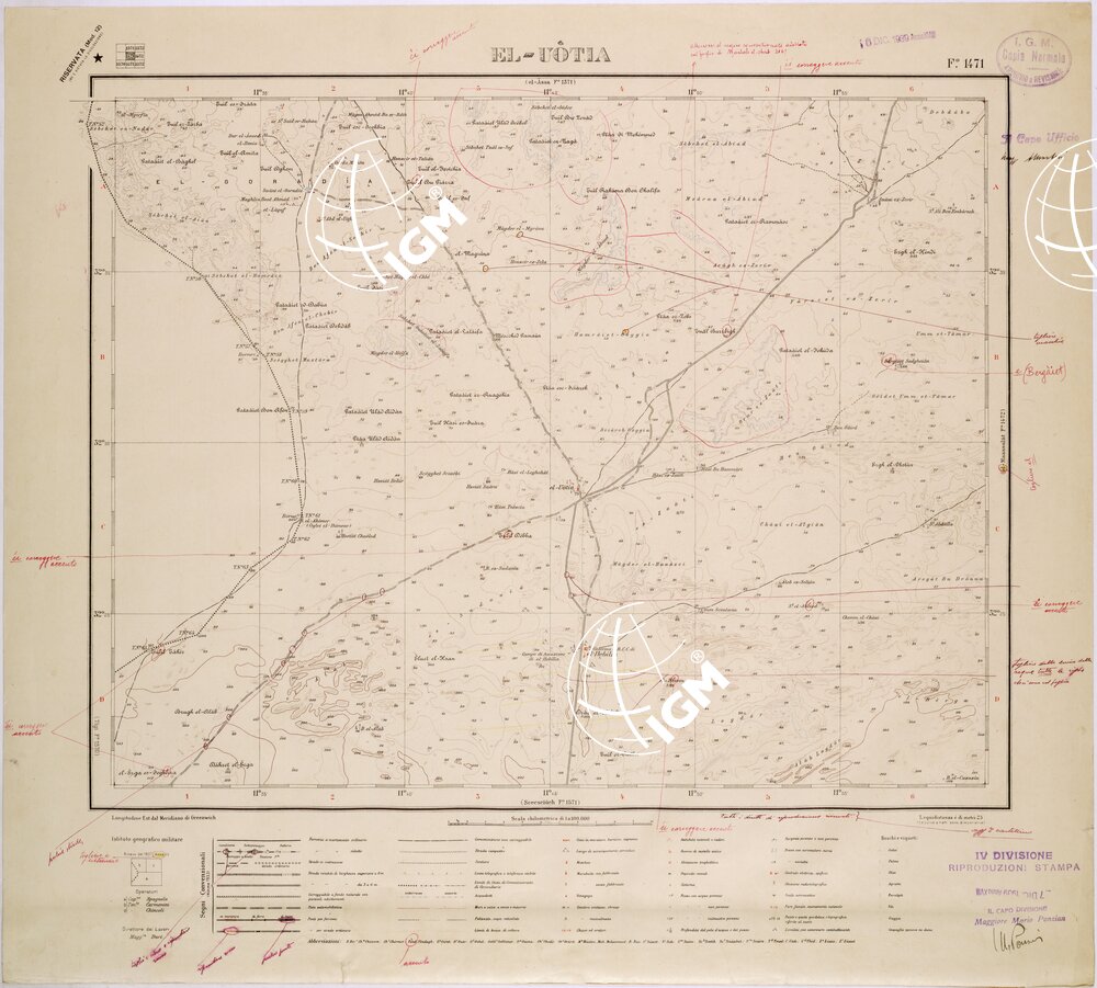 LIBIA - FOGLIO 1471 - EL-UOTIA.
