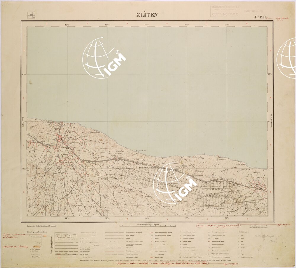 LIBIA - FOGLIO 1477 - ZLITEN.