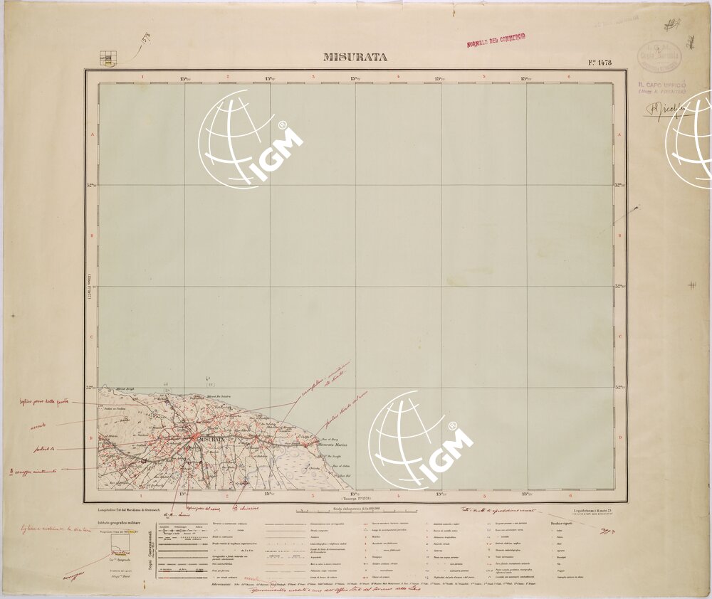 LIBIA - FOGLIO 1478 - MISURATA.