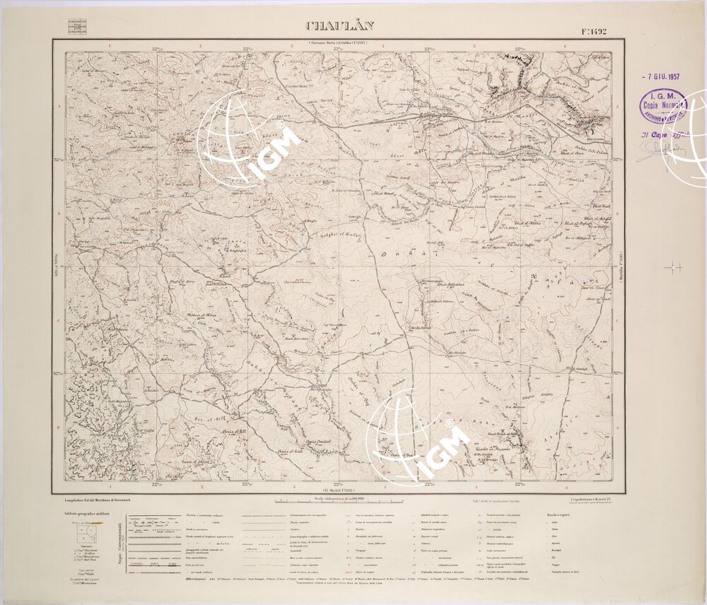 LIBIA - FOGLIO 1492 - CHAULAN.