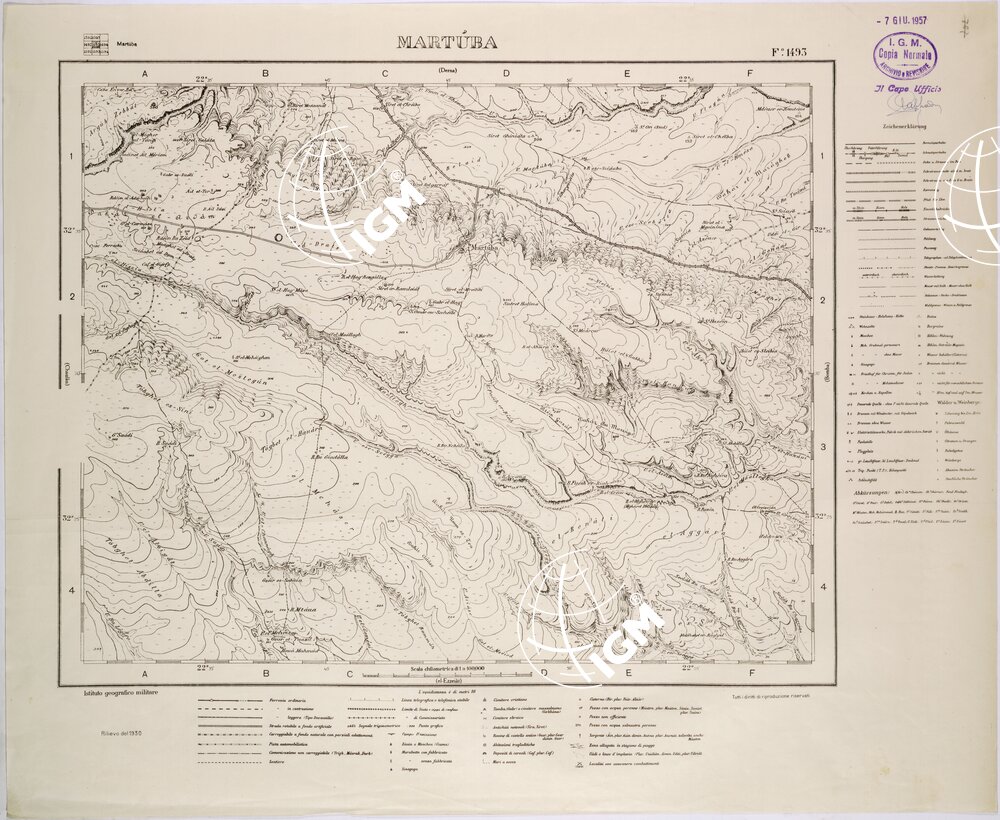 LIBIA - FOGLIO 1493 - MARTUBA.