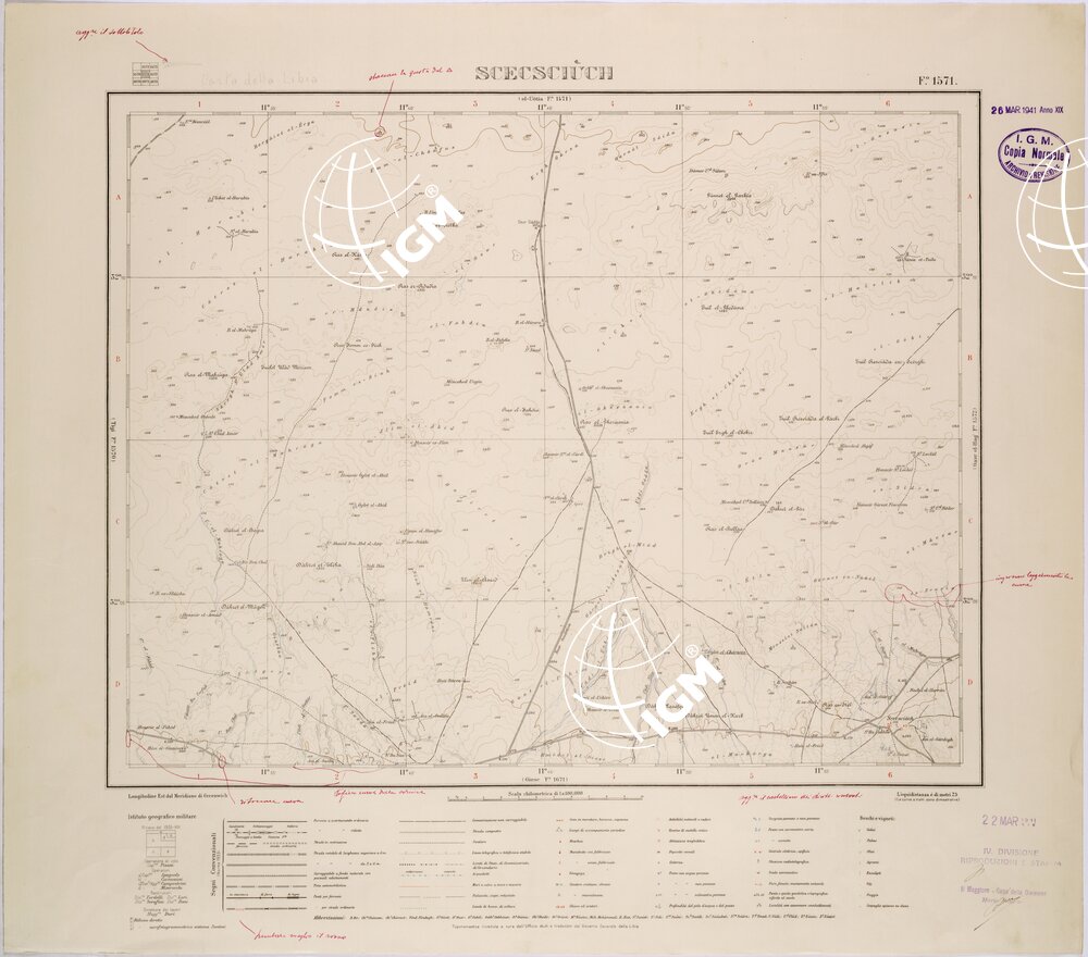 LIBIA - FOGLIO 1571 - SCECSCIUCH.
