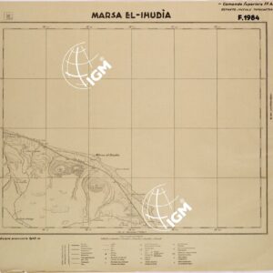 LIBIA - FOGLIO 1984 - MARSA EL-IHUDIA.