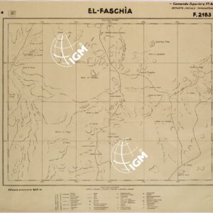LIBIA - FOGLIO 2183 EL-FASCHIA.