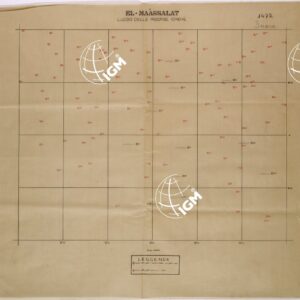 RISORSE IDRICHE DELLA TRIPOLITANIA - FOGLIO 1472 - EL MAASSALAT.