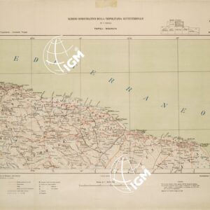 SCHIZZO DIMOSTRATIVO DELLA TRIPOLITANIA SETTENTRIONALE - FOGLIO II -TRIPOLI MISURATA.