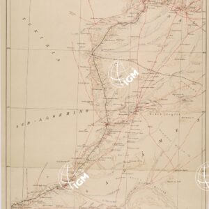 SCHIZZO DIMOSTRATIVO DELLA TRIPOLITANIA SETTENTRIONALE - FOGLIO III - NALUT GADAMES.
