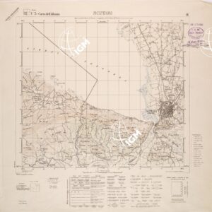 CARTA DELL'ALBANIA FOGLIO 3 III SCUTARI