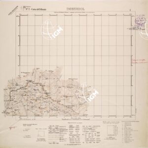 CARTA DELL'ALBANIA FOGLIO 2 I DOBERDOL