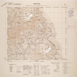CARTA DELL'ALBANIA FOGLIO 2 II TROPOJA