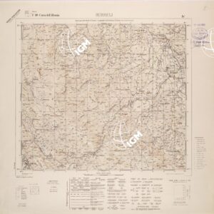 CARTA DELL'ALBANIA FOGLIO 10 IV BURRELI