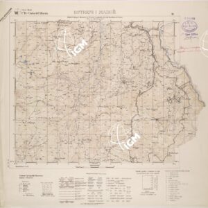 CARTA DELL'ALBANIA FOGLIO 11 III OSTRENI I MADHE