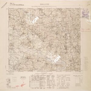 CARTA DELL'ALBANIA FOGLIO 19 I BALLSHI