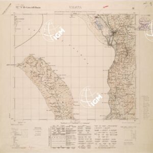 CARTA DELL'ALBANIA FOGLIO 19 III VALONA