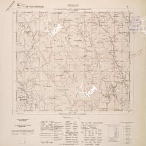 CARTA DELL'ALBANIA FOGLIO 20 IV TERPANI