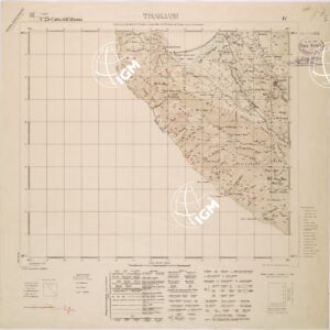 CARTA DELL'ALBANIA FOGLIO 23 IV TRAGJASI