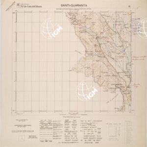 CARTA DELL'ALBANIA FOGLIO 26 IV SANTI QUARANTA