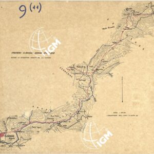 ALBANIA - ITINERARI - FOGLIO 11 - ELBASSAN - BOROVA - STEBLJEVO