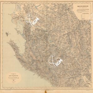 CARTA DELLA ZONA D' OCCUPAZIONE DI VALONA - EDIZIONE 1916