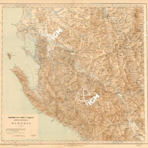 CARTA DELLA ZONA D' OCCUPAZIONE DI VALONA - EDIZIONE 1918