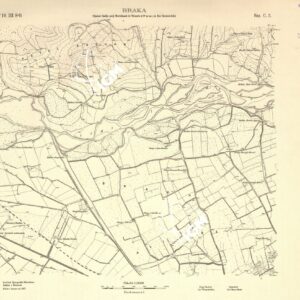 ALBANIA RILIEVI IGM - FOGLIO 10 III SO - BRAKA C3