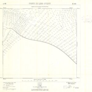 CARTA DELLA LAGUNA DI VENEZIA - FOGLIO 63 II SO - PORTO DI LIDO OVEST