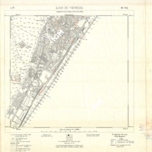 CARTA DELLA LAGUNA DI VENEZIA - FOGLIO 71 IV NE - LIDO DI VENEZIA
