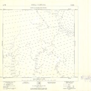 CARTA DELLA LAGUNA DI VENEZIA - FOGLIO 76 I SO - ISOLA CAMPANA