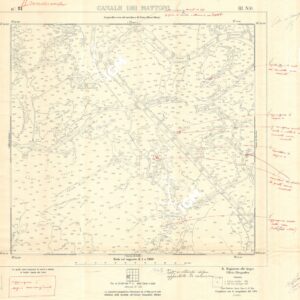 CARTA DELLA LAGUNA DI VENEZIA - FOGLIO 81 III NO - CANALE DEI MATTONI