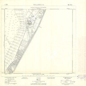 CARTA DELLA LAGUNA DI VENEZIA - FOGLIO 85 III NO - MALAMOCCO