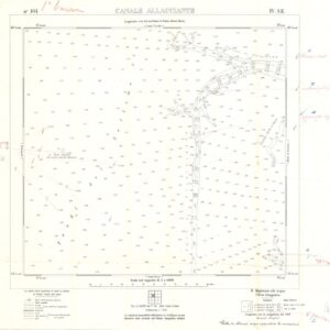 CARTA DELLA LAGUNA DI VENEZIA - FOGLIO 104 IV SE - CANALE ALLACCIANTE