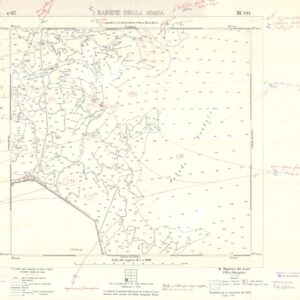 CARTA DELLA LAGUNA DI VENEZIA - FOGLIO 117 III SO - BARENE DELLA GRISA