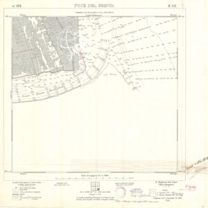 CARTA DELLA LAGUNA DI VENEZIA - FOGLIO 134 II SE - FOCE DEL BRENTA
