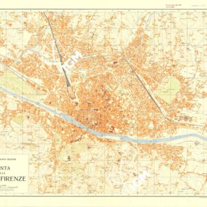 PIANTA DELLA CITTA' DI FIRENZE - EDIZIONE 1955