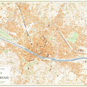 PIANTA DELLA CITTA' DI FIRENZE - EDIZIONE 1964