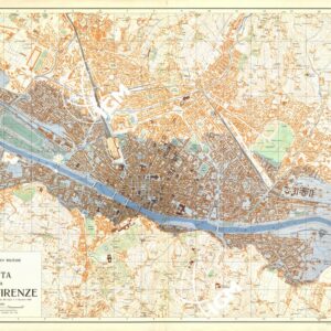 PIANTA DELLA CITTA' DI FIRENZE ALLUVIONATA