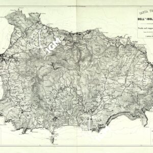 CARTA TOPOGRAFICA DELL' ISOLA DI ISCHIA