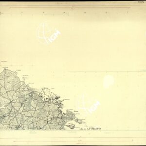 ISOLA DI MALTA - SEZIONE NE - ORIGINALI A COLORI SEPARATI - PLANIMETRIA E TOPONOMASTICA