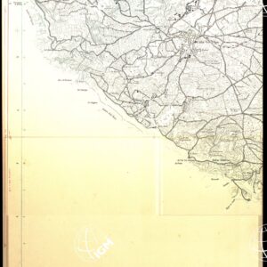ISOLA DI MALTA - SEZIONE SO - ORIGINALI A COLORI SEPARATI - PLANIMETRIA E TOPONOMASTICA