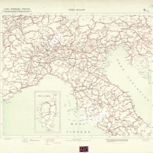 CARTA ITINERARIA SPECIALE DELL' ITALIA - FOGLIO 1 - ROMA - MILANO