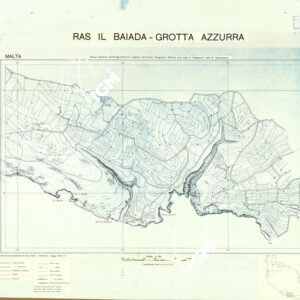 MALTA - FOGLIO V - RAS IL BAIADA - GROTTA AZZURRA - ORIGINALI - PLANIMETRIA E ACQUE