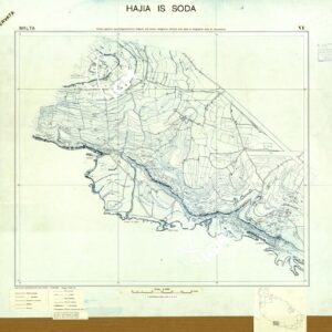 MALTA - FOGLIO VI - HAJIAS IS SODA - ORIGINALI - PLANIMETRIA E ACQUE