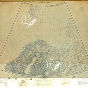 MONDO - EUROPA NORD - FOGLIO 7-8. ORIGINALI A COLORI SEPARATI. NERO