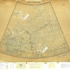 MONDO - SIBERIA NORD-OVEST - FOGLIO 9-10. ORIGINALI A COLORI SEPARATI. NERO