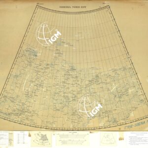 MONDO - SIBERIA NORD-EST - FOGLIO 11-12. ORIGINALI A COLORI SEPARATI. NERO