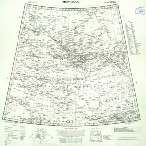MONDO - MONGOLIA - FOGLIO 22. ORIGINALI A COLORI SEPARATI. NERO