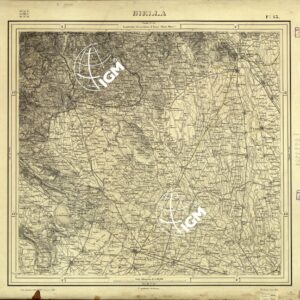 CARTA D'ITALIA FOGLIO 43 BIELLA