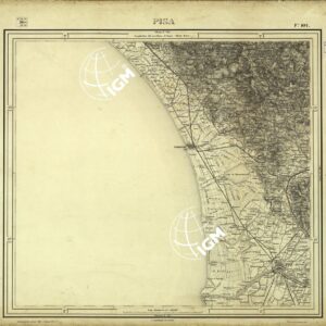 CARTA D'ITALIA FOGLIO 104 PISA