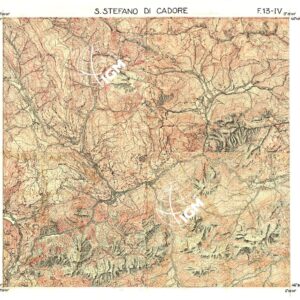 CARTA D'ITALIA FOGLIO 13 IV SANTO STEFANO DI CADORE