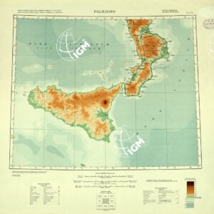 CARTA DELL'IMPERO ROMANO FOGLIO J 33 PALERMO
